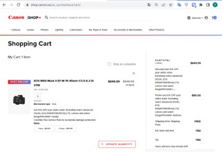 Canon Promo Codes - 10% Off Coupons Aug 2025