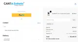 Canta Esthetic coupon verification screenshot