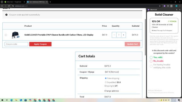 CanvasHQ checkout page showing CanvasHQ promo code box | Screenshot taken by SimplyCodes community member on Jun 28, 2025
