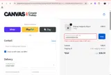 CANVASFRIDAY35 coupon verification screenshot