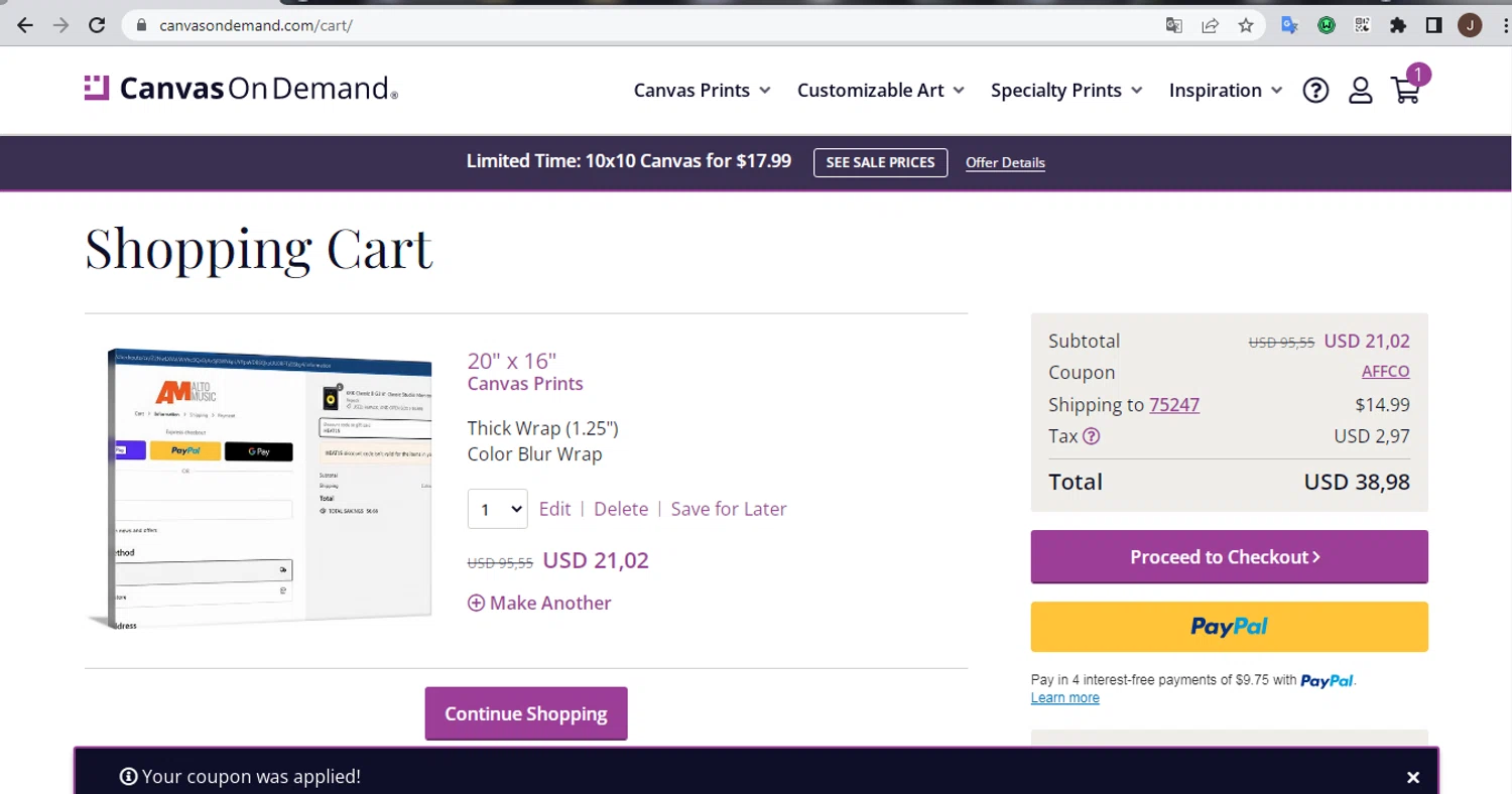 Canvas on Demand Coupons 93 Off September 2024