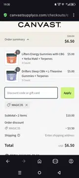 Magic35 coupon verification screenshot
