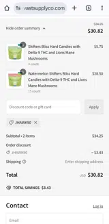 Jhawk90 coupon verification screenshot