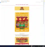 CBHBREAKFAST25 coupon verification screenshot