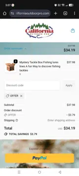 OFFER coupon verification screenshot