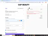 CAPBEAUTY coupon verification screenshot