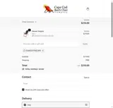 Cape Cod Beach Chair Company coupon verification screenshot
