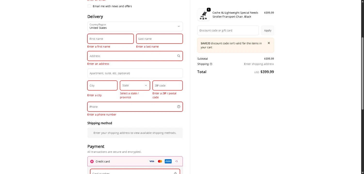 Capitalkidz checkout page showing Capitalkidz discount code box | Screenshot taken by SimplyCodes community member on Jan 11, 2026