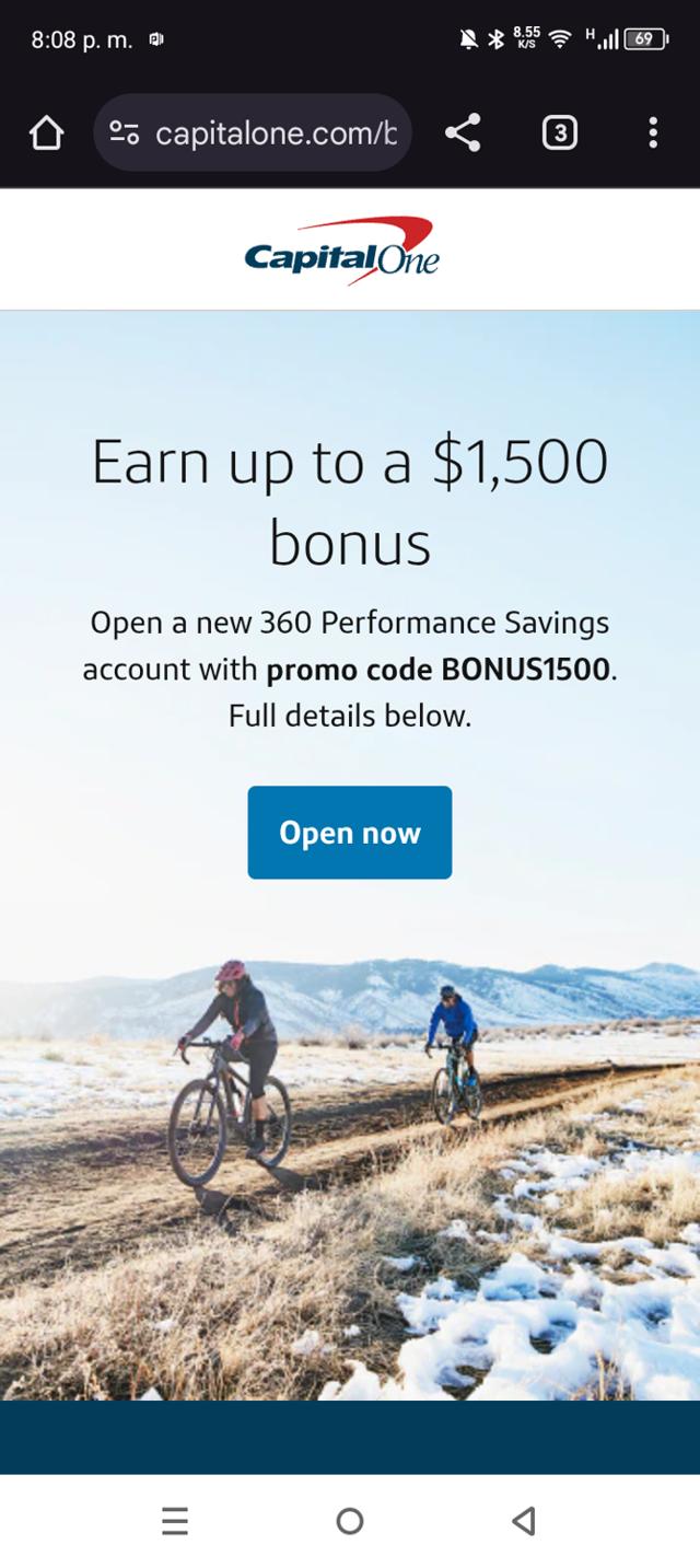 Capital One Bank checkout page showing Capital One Bank promo code box | Screenshot taken by SimplyCodes community member on Mar 16, 2025