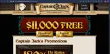 Captain Jack Casino coupon verification screenshot