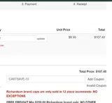 CARTSAVE-10 coupon verification screenshot
