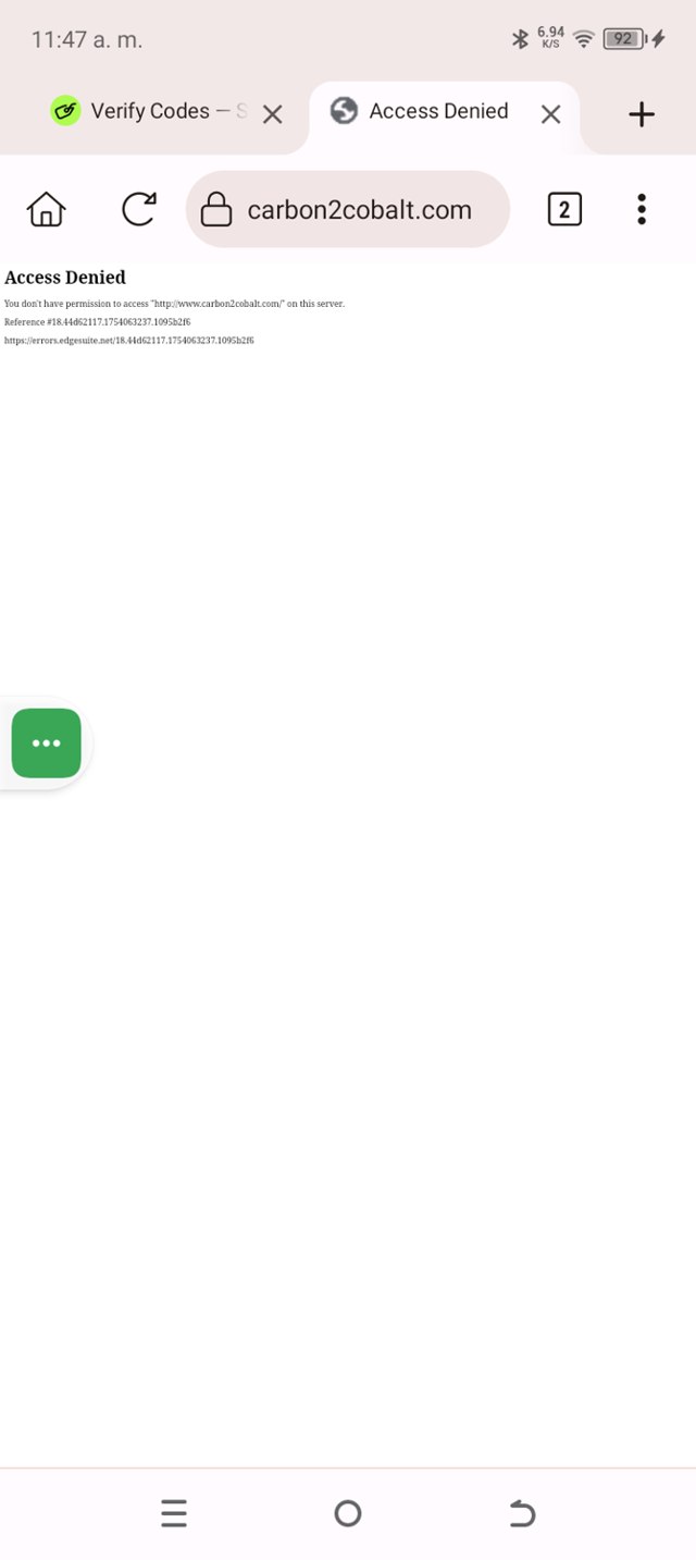 Carbon2Cobalt checkout page showing Carbon2Cobalt promo code box | Screenshot taken by SimplyCodes community member on Aug 1, 2025