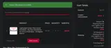 Carbon Handlebar coupon verification screenshot