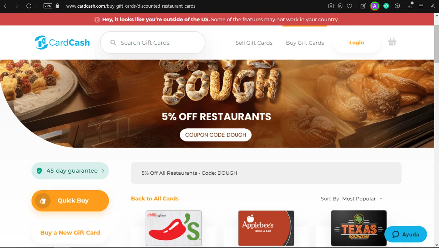 where to use CardCash.com promo code box