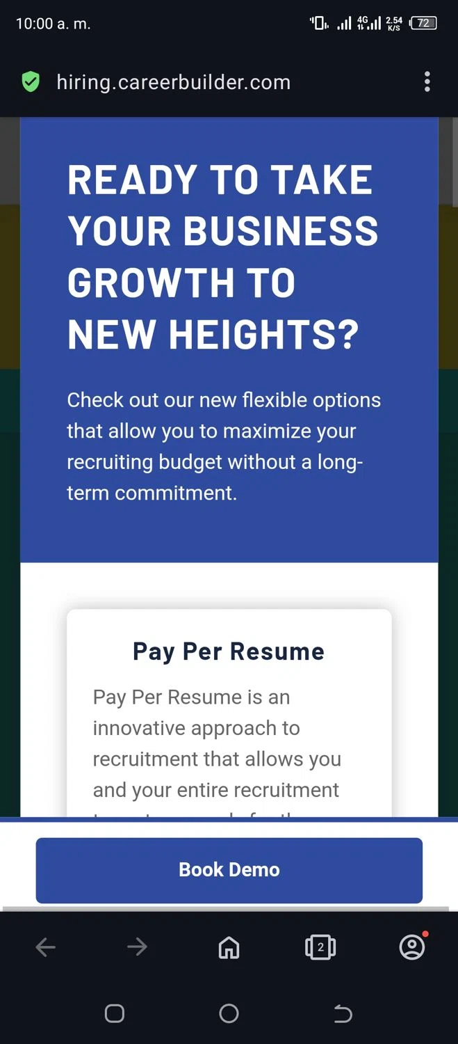 CareerBuilder checkout page showing CareerBuilder promo code box | Screenshot taken by SimplyCodes community member on Mar 21, 2024