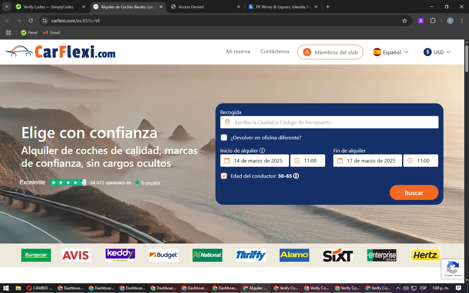 Carflexi.com promo code screenshot showing code PUMPKIN applied at Carflexi.com checkout page. Uploaded by SimplyCodes community member Laureandiaz on Mar 11, 2025