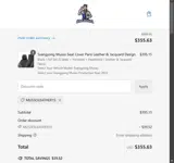 MUSSOLEATHER15 coupon verification screenshot