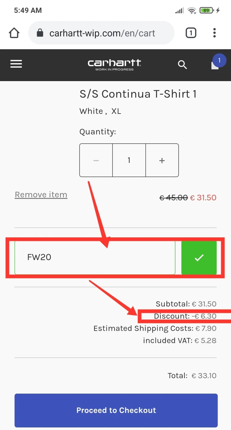 Carhartt WIP Promo Codes 15 Off July 2024