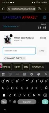 SAMORELOVETV coupon verification screenshot