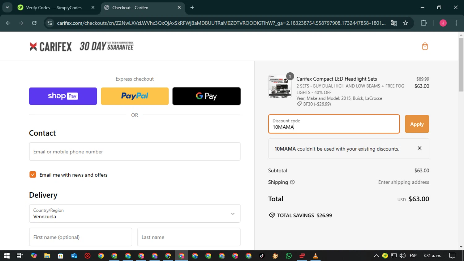 how to use Carifex coupons