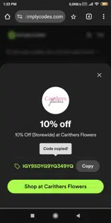 IGY9SDYG9YQ349YQ coupon verification screenshot
