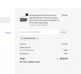 SARAYMORGAN coupon verification screenshot