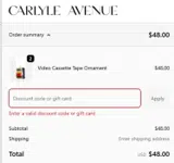 HOLIDAY20 coupon verification screenshot