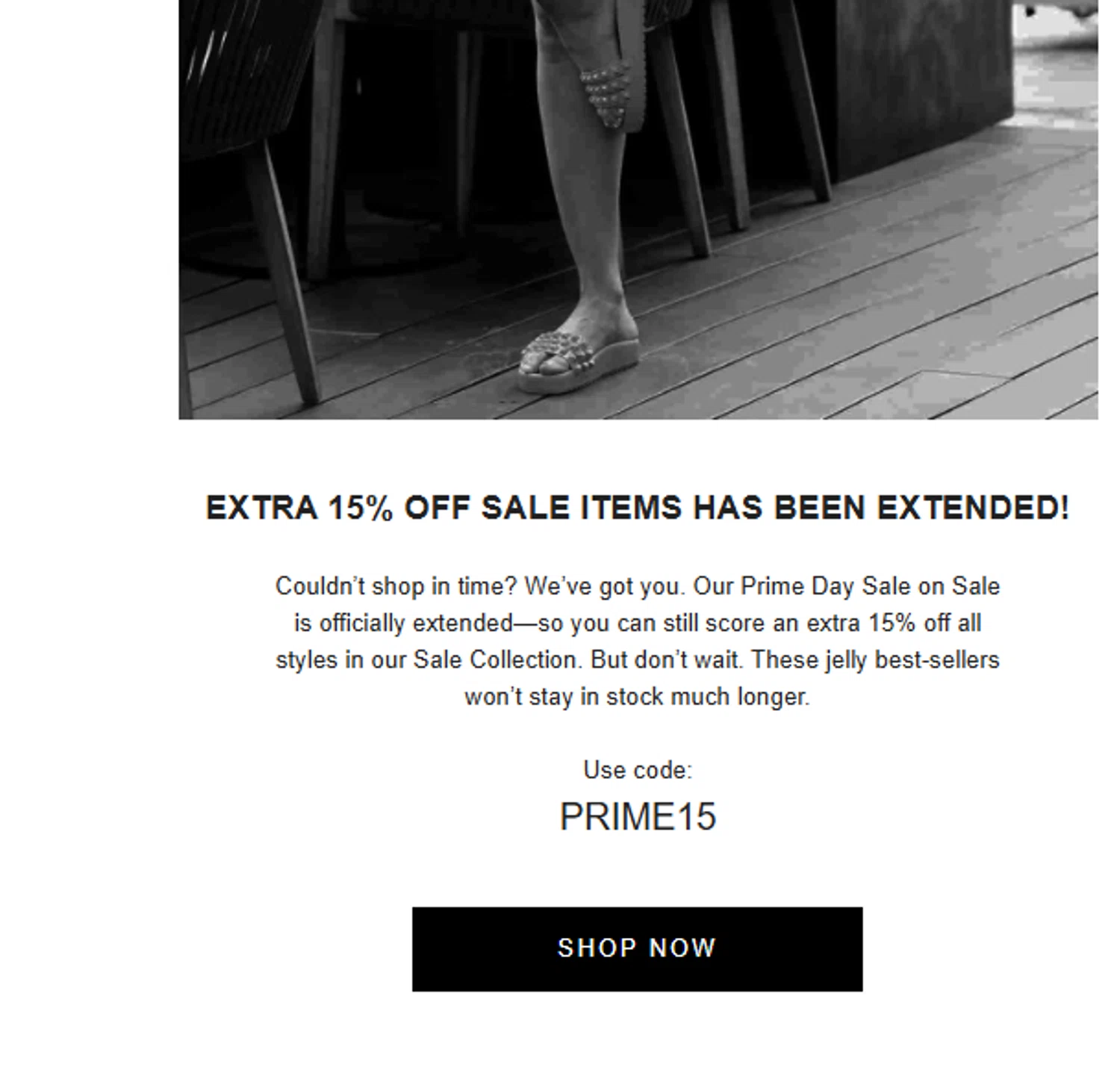 Carmen Sol discount code screenshot showing code PRIME15 applied at Carmen Sol checkout page. Uploaded by SimplyCodes community member ______ on Jul 14, 2025