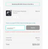 tenere10 coupon verification screenshot