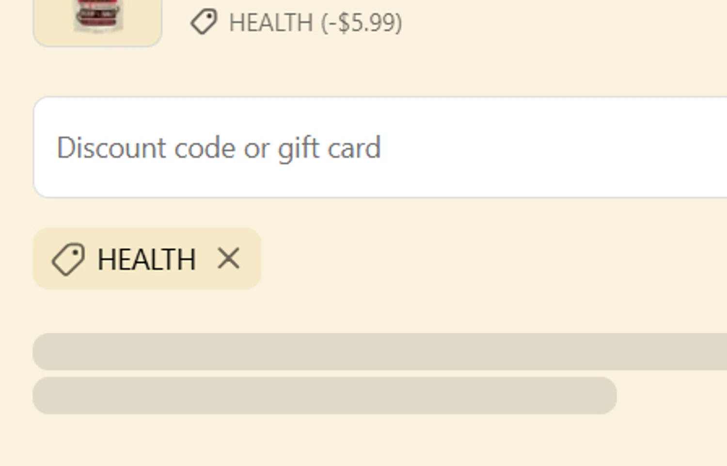 Carnivore Snax discount code screenshot showing code HEALTH applied at Carnivore Snax checkout page. Uploaded by SimplyCodes community member CrownPilot9171 on Apr 7, 2025