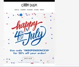 INDEPENDENCE20 coupon verification screenshot