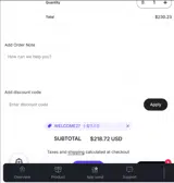 WELCOME27 coupon verification screenshot