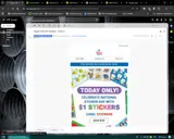 STICKERS coupon verification screenshot