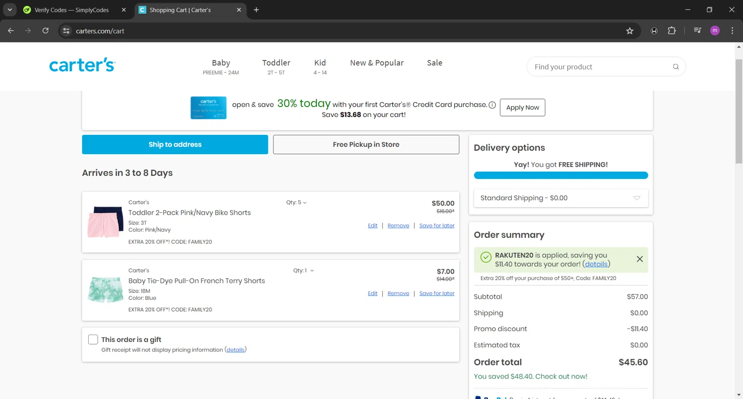 Carter's Promo Codes 20 Off August 2024
