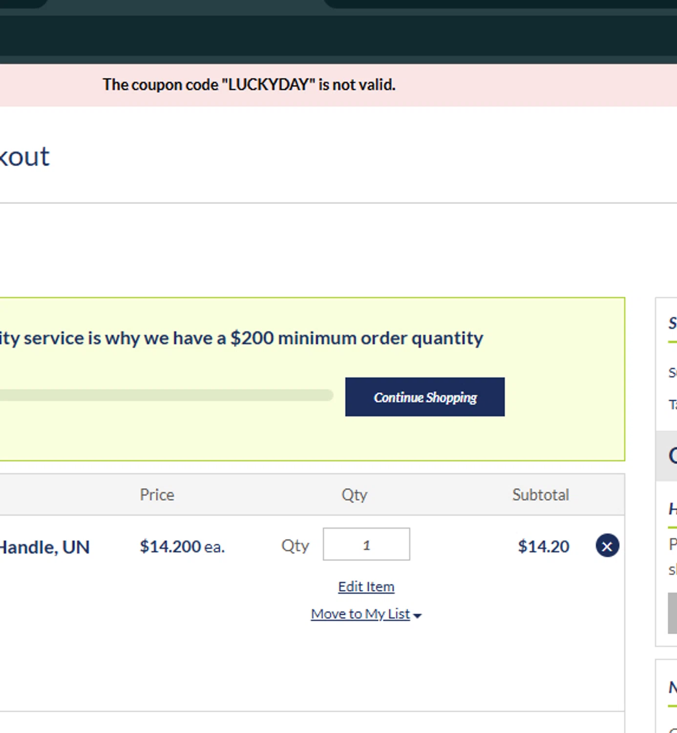 Cary Company promo code screenshot showing code LUCKYDAY applied at Cary Company checkout page. Uploaded by SimplyCodes community member VoucherHero6322 on Apr 21, 2025
