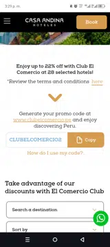 CLUBELCOMERCIO1 coupon verification screenshot