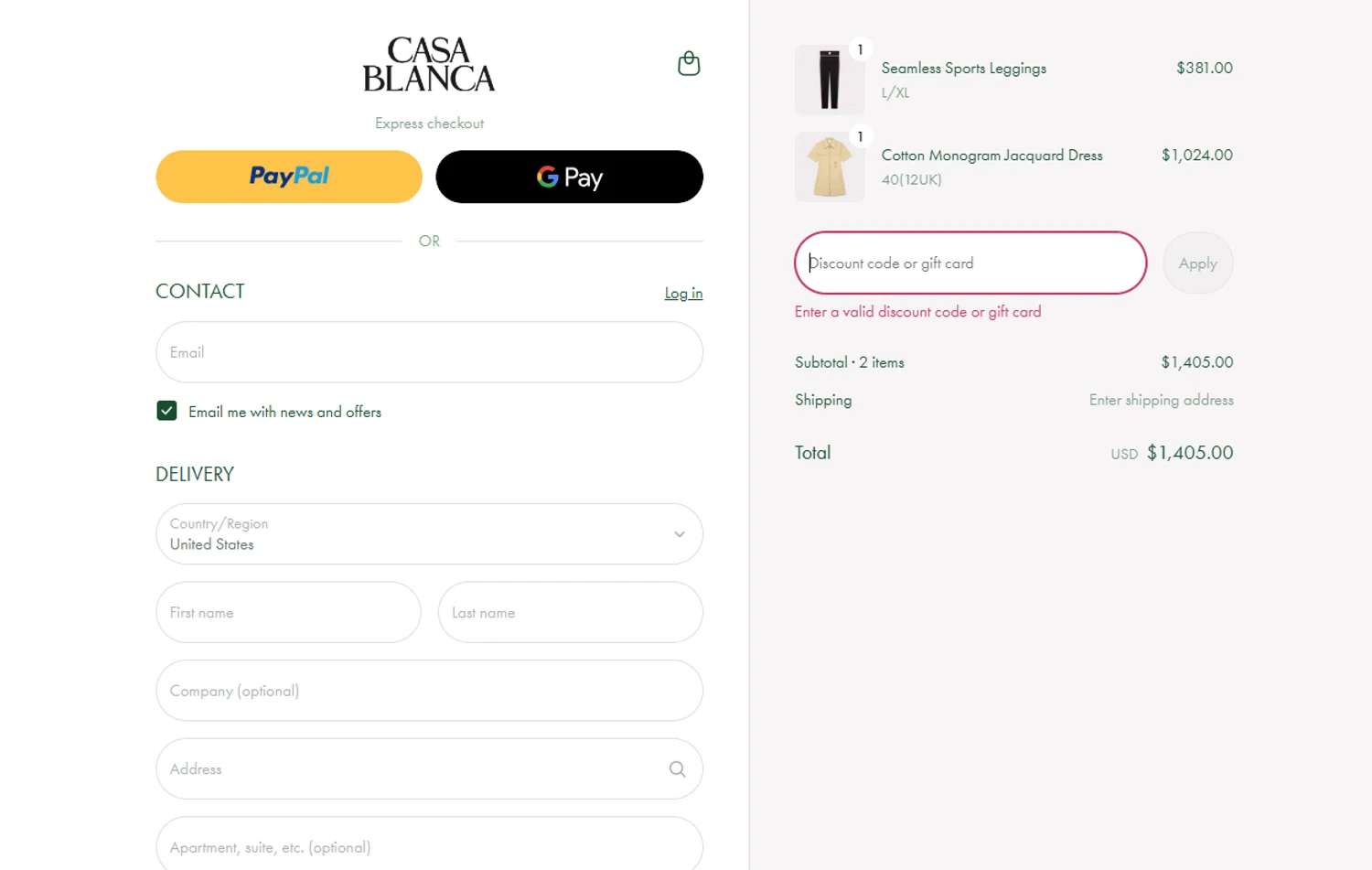 Casablanca promo code screenshot showing code PRIVATESALE50 applied at Casablanca checkout page. Uploaded by SimplyCodes community member FrugalKnight782 on Jul 11, 2025