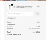 FLAYER coupon verification screenshot