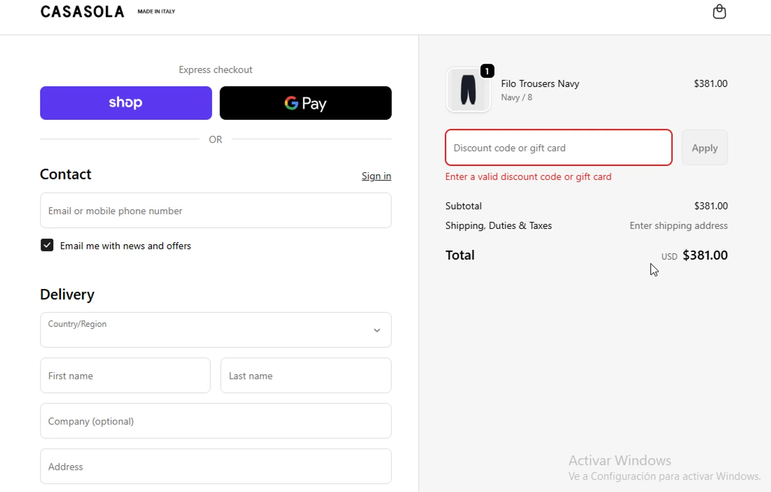 Casasola promo code screenshot showing code EXTRA10 applied at Casasola checkout page. Uploaded by SimplyCodes community member ligthYA on Oct 31, 2025