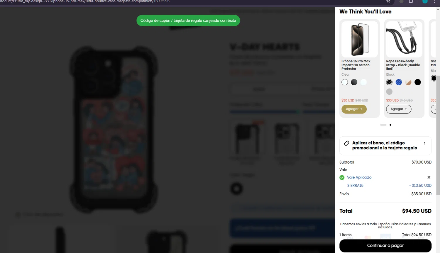 where to use Casetify promo code box