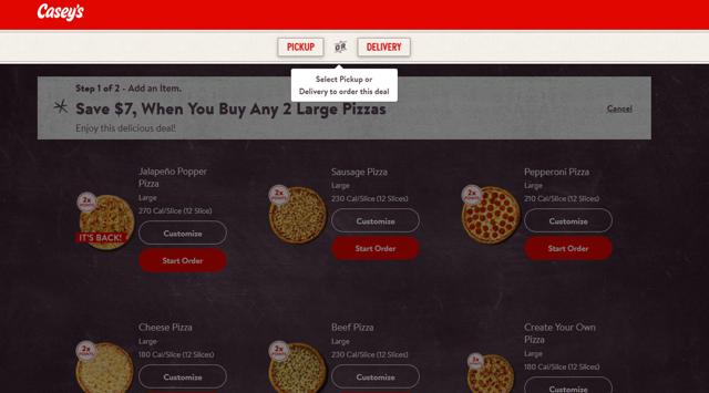 Casey's checkout page showing Casey's coupon code box | Screenshot taken by SimplyCodes community member on Sep 4, 2025