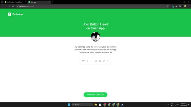 Cash App checkout page showing Cash App promo code box | Screenshot taken by SimplyCodes community member on Dec 15, 2024