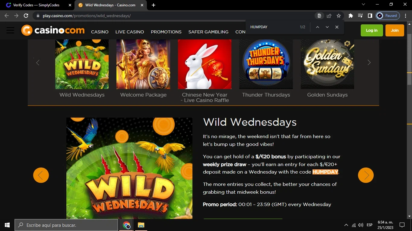 Benefits of Casino.com Promo Codes