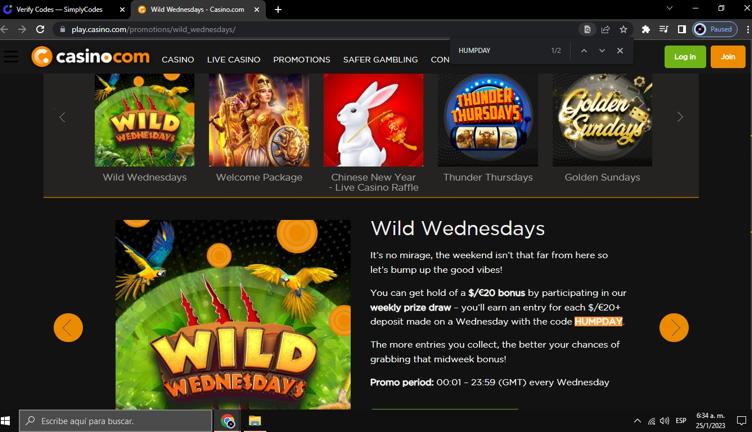 Benefits of Casino.com Promo Codes