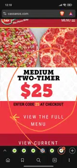 25 coupon verification screenshot