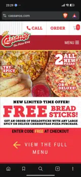 Free coupon verification screenshot