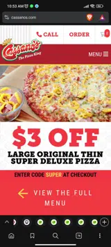 Super coupon verification screenshot