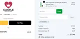 Castle Megastore coupon verification screenshot
