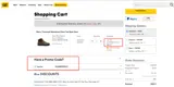 CAT coupon verification screenshot