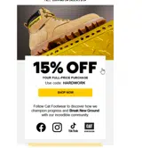 CAT coupon verification screenshot